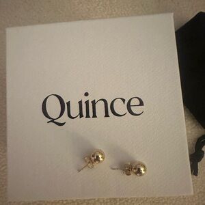 New 14k gold bold ball studs